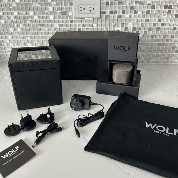 Wolf NEW Cub Single Watch winder Black - Picture 4 of 7